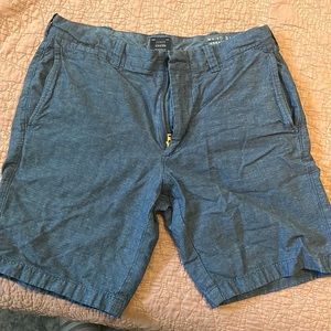 J crew blue chino shorts. 31 inch waist and 9 inseam. Great condition